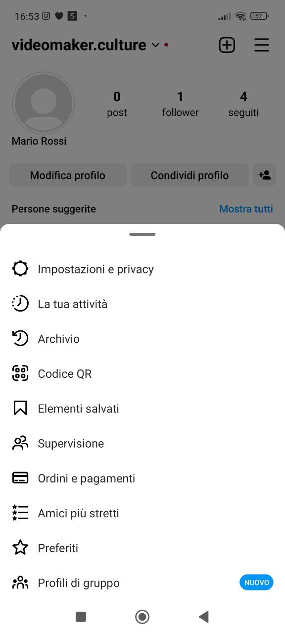 Archivio di Instagram