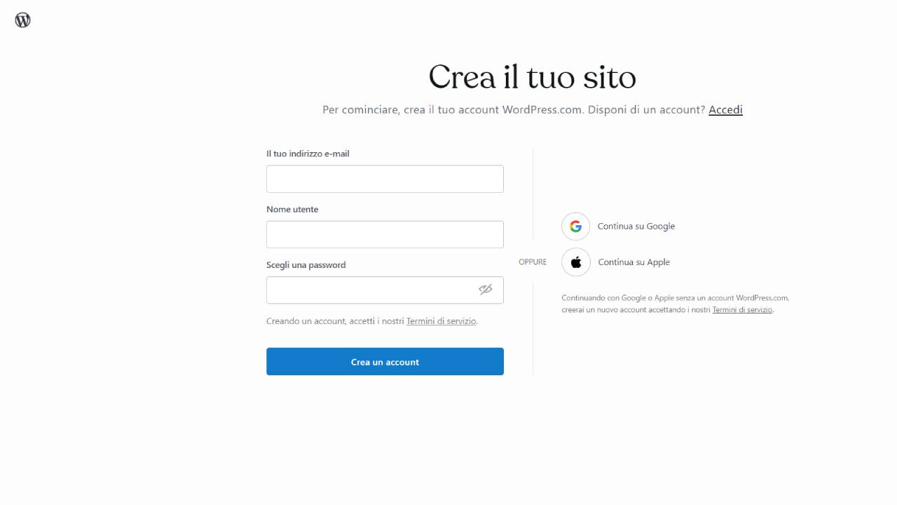 Crea il tuo spazio ed il tuo nome