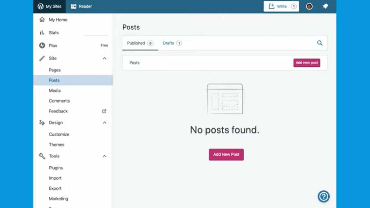 Scrivi il tuo primo post Scrivi il tuo primo post