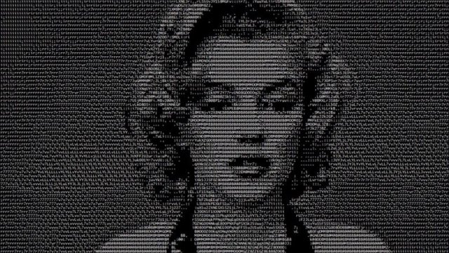 Marilyn Monroe in ASCII art