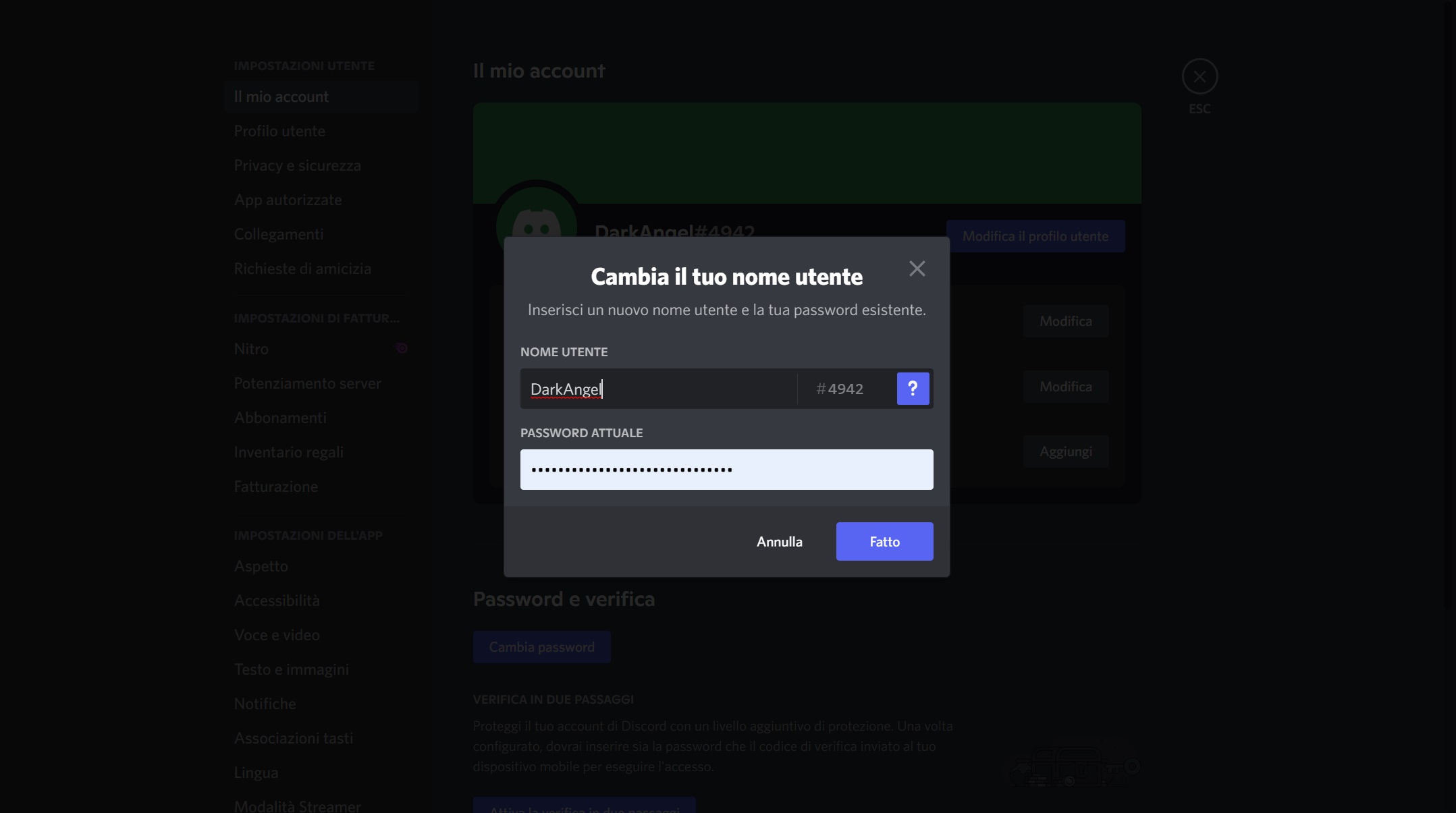 Nome utente discord Nome utente discord