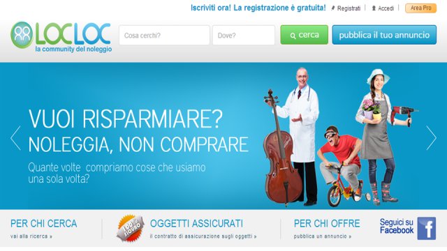 Homepage di LocLoc