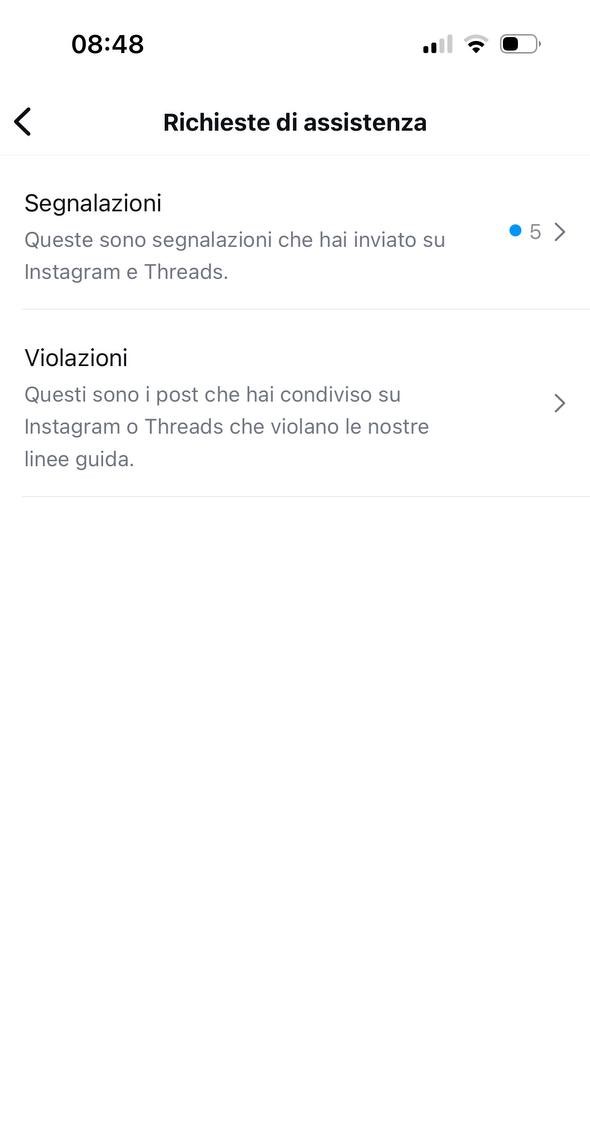 Assistenza di Instagram