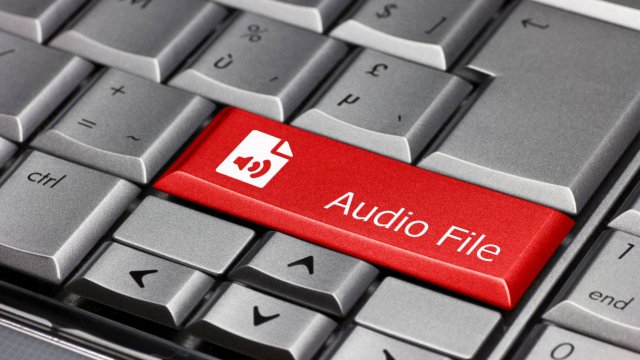 tasto audio file su tastiera pc