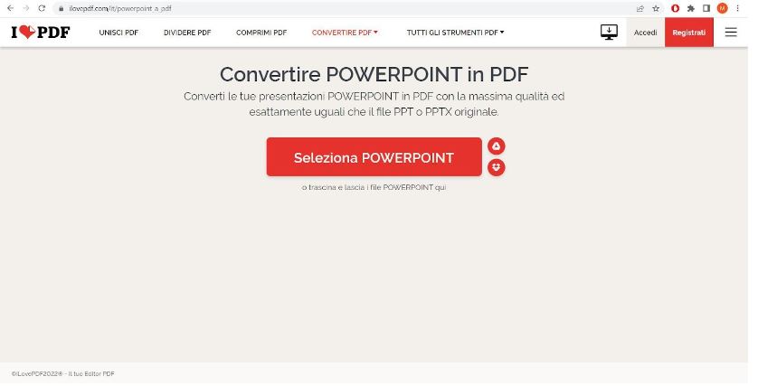 Convertire ppt in pdf online Convertire ppt in pdf online
