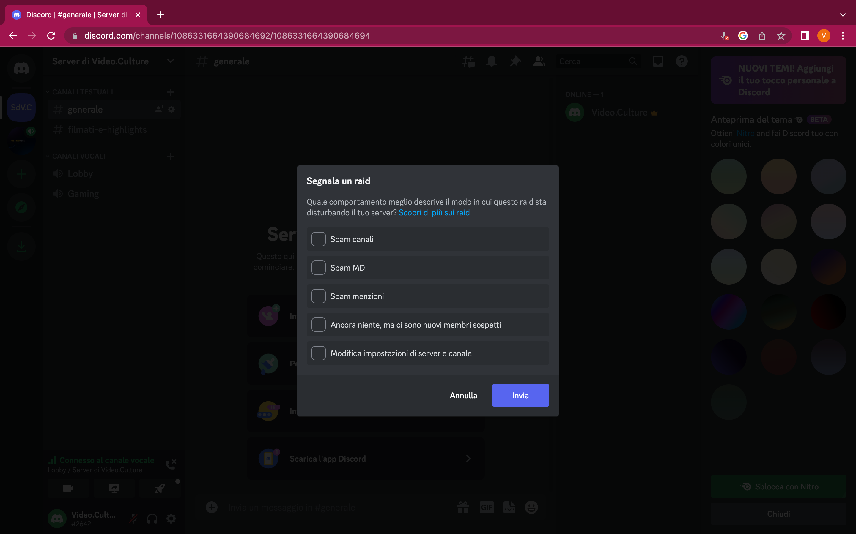 Segnalare i raid su Discord Segnalare i raid su Discord