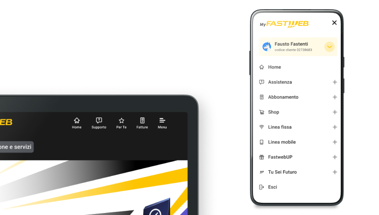 MyFastweb Menu