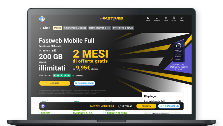 Barra dinamica con informazioni chiave Barra dinamica con informazioni chiave