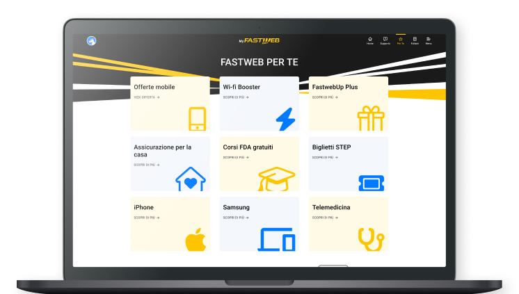 MyFastweb Per Te MyFastweb Per Te