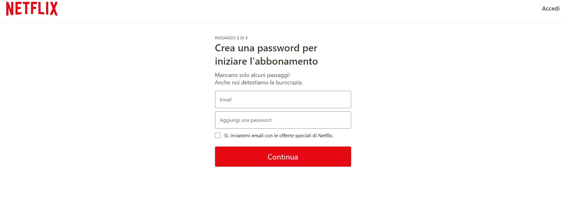 Creare account Netflix Creare account Netflix