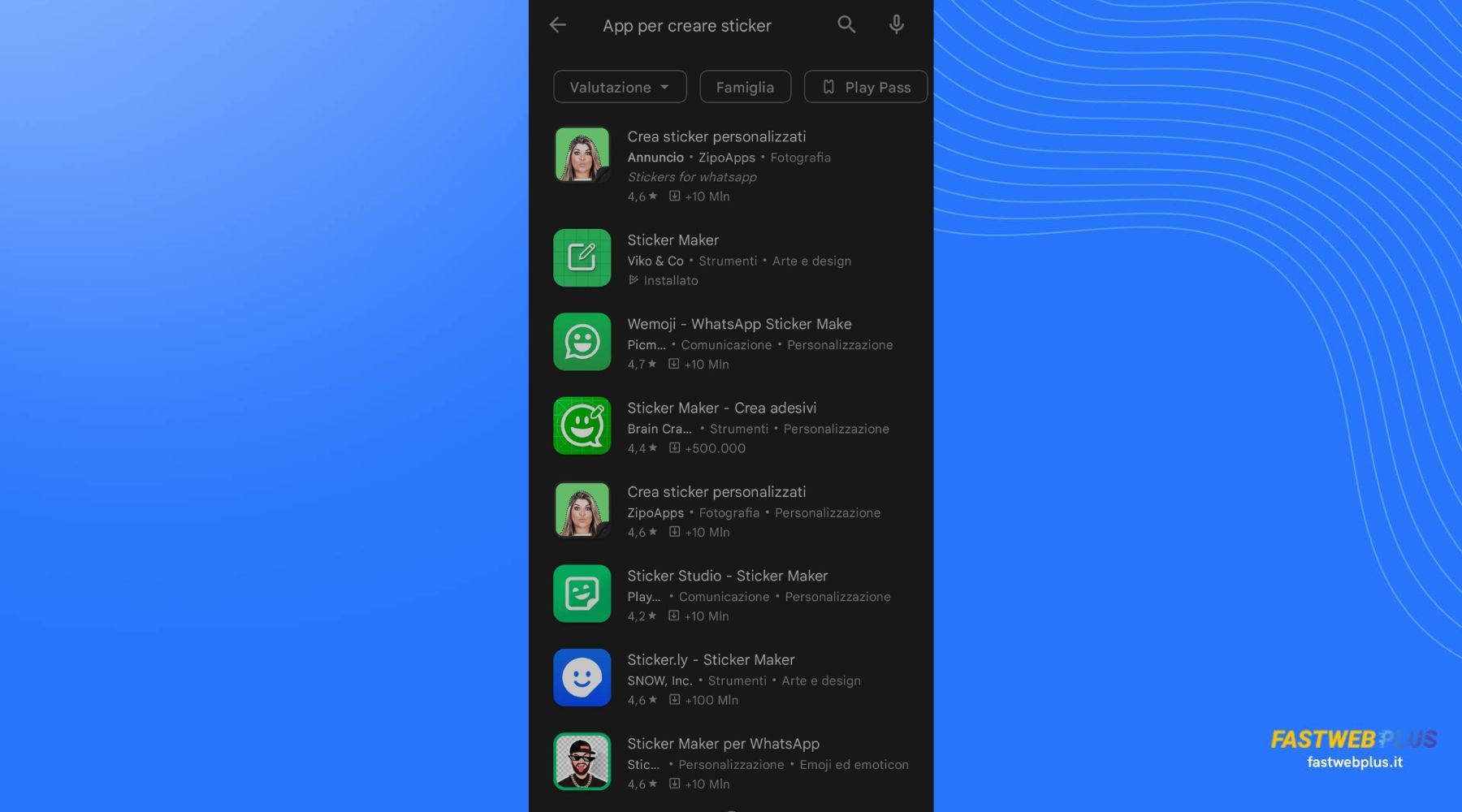 Applicazioni per creare sticker su WhatsApp ì