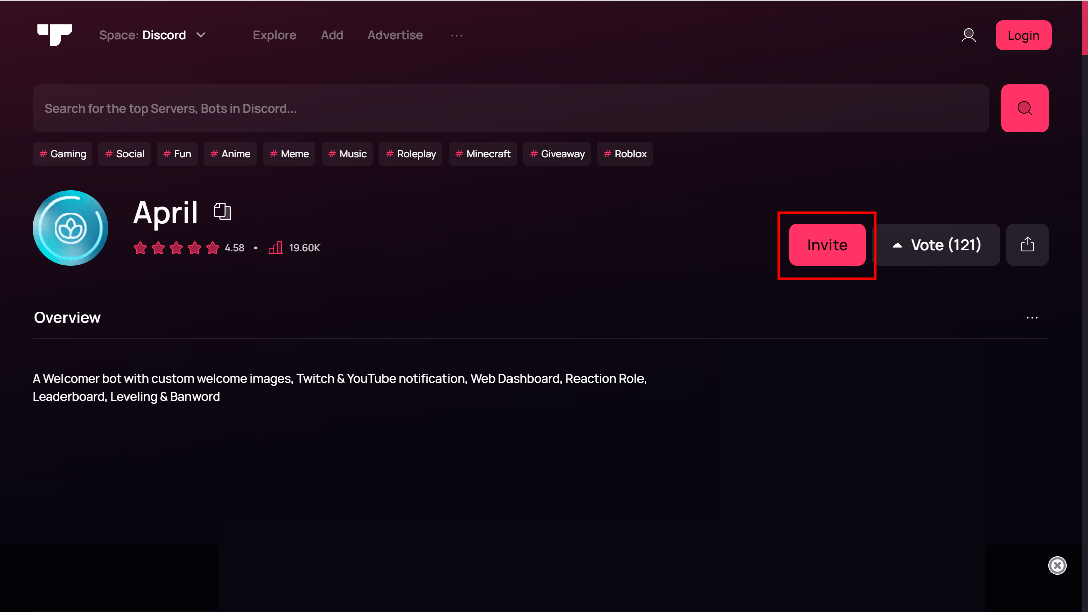 Affidarsi ad un security bot Discord