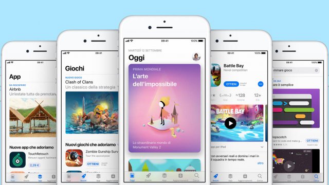 La nuova grafica dell'App Store