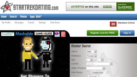 Sito Web di incontri Star Trek
