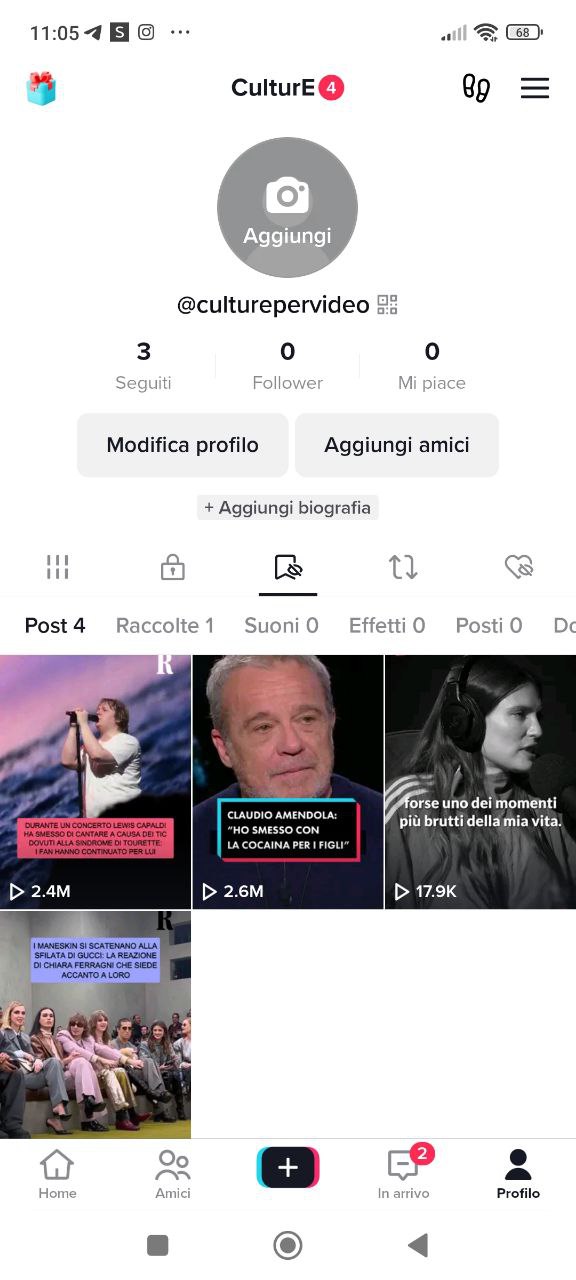 Preferiti di TikTok