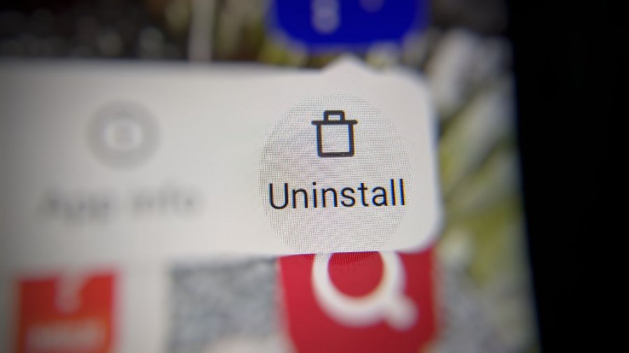 disinstallare app