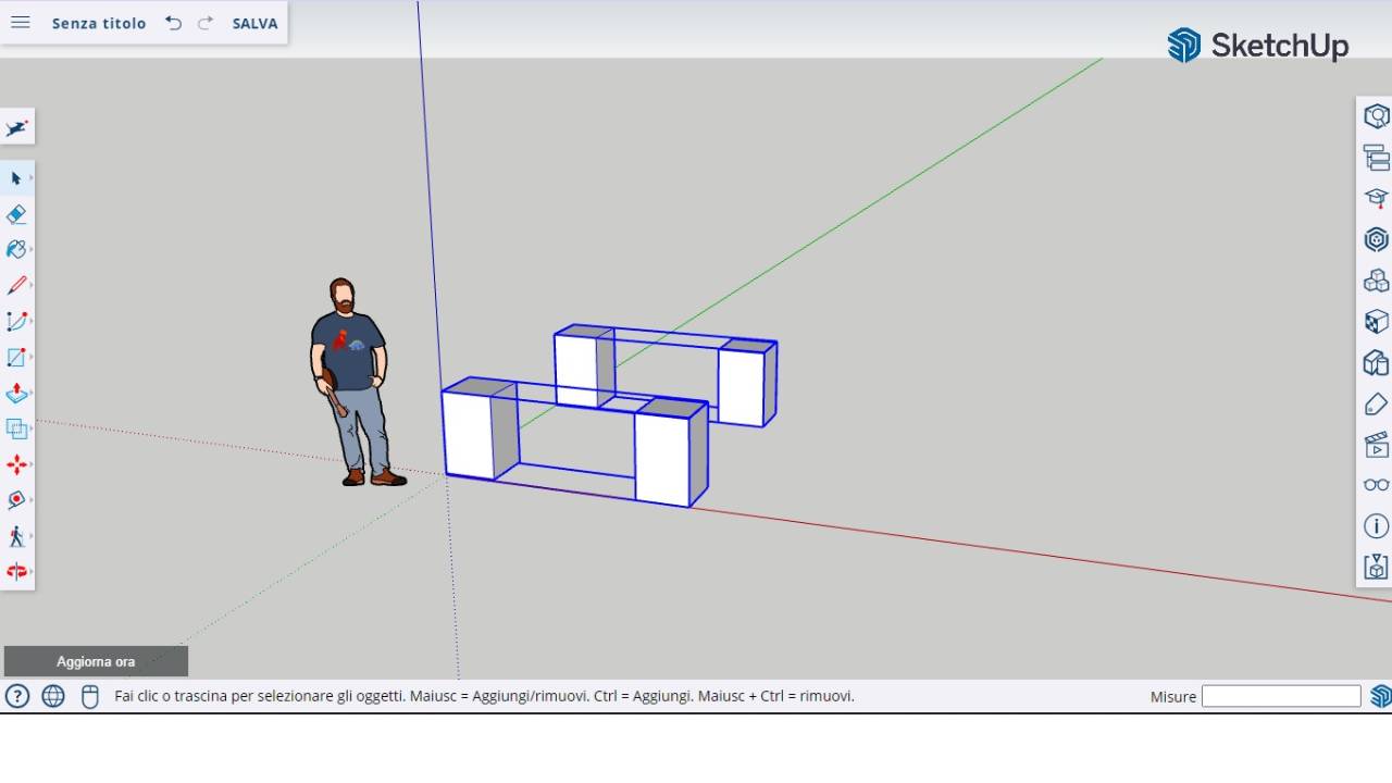 SketchUp tavolino