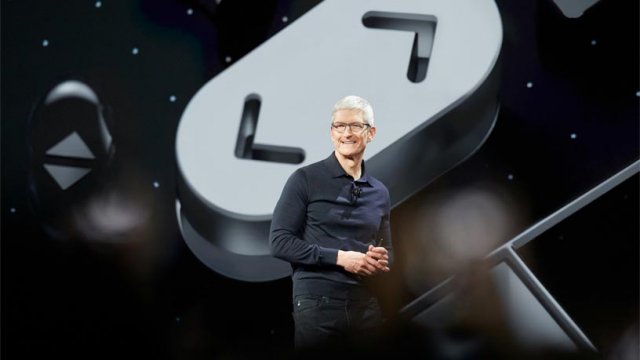 Tim Cook nel corso del WWDC 2018