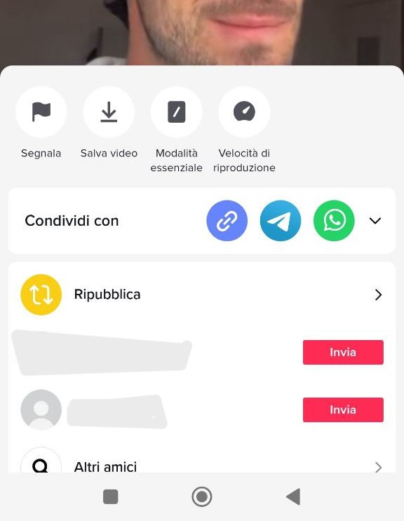 Repost su Tiktok