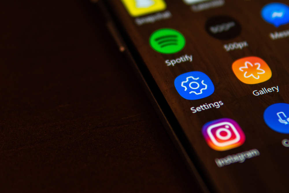 Icona impostazioni smartphone