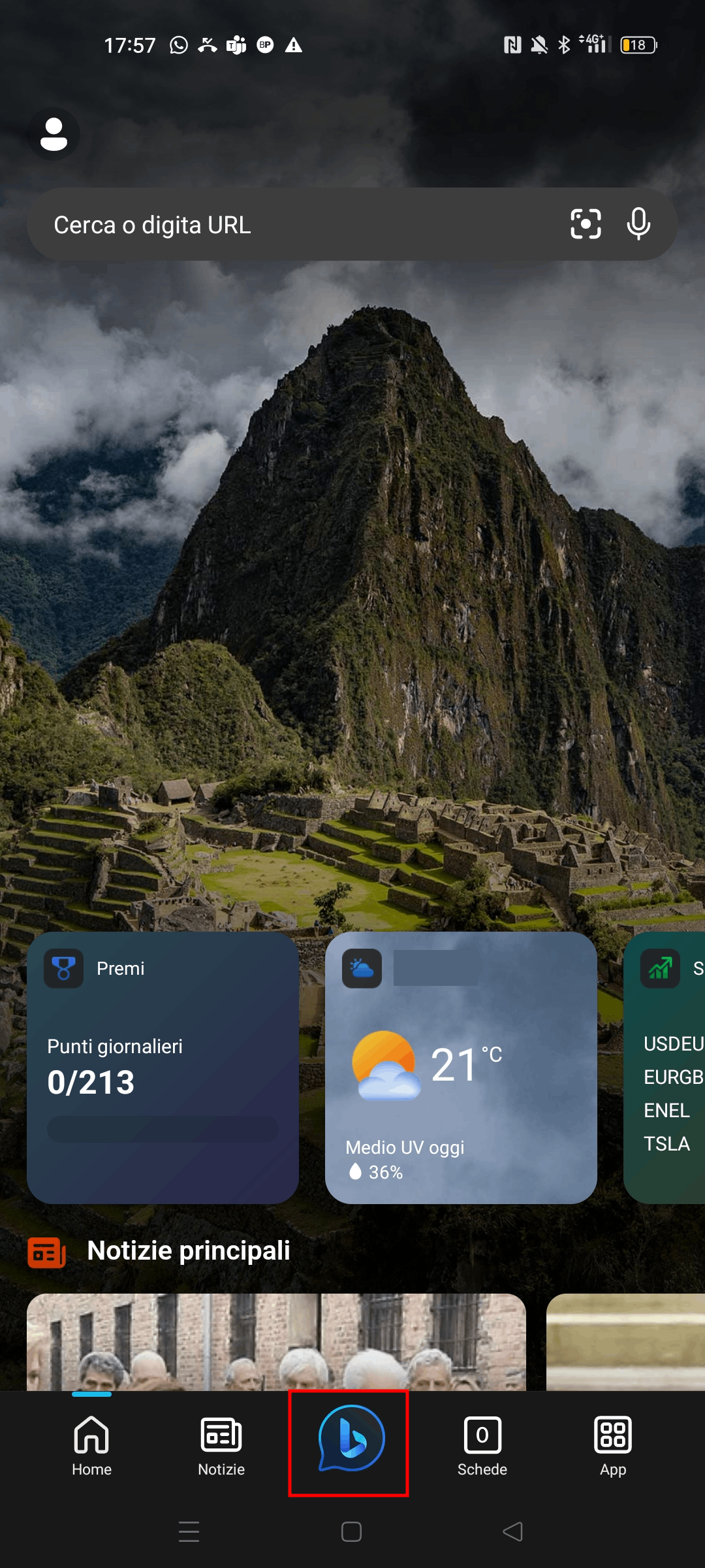 Come usare Bing AI Chat su smartphone Come usare Bing AI Chat su smartphone