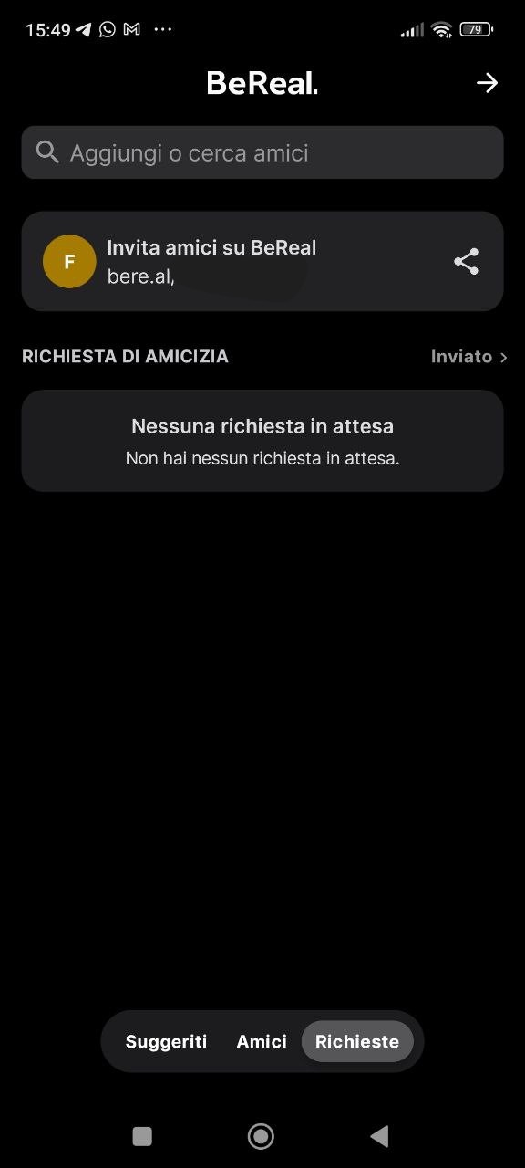 Richieste amicizia bereal