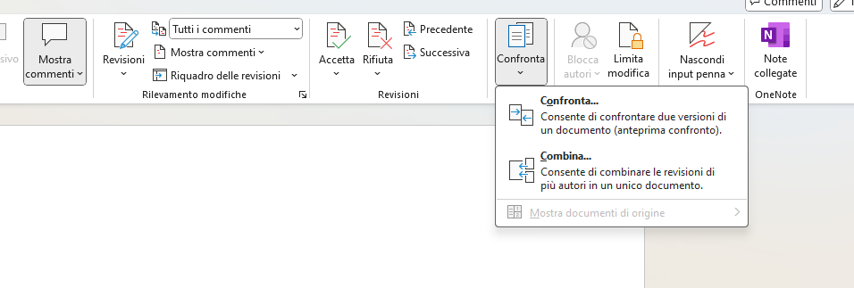 Revisione word