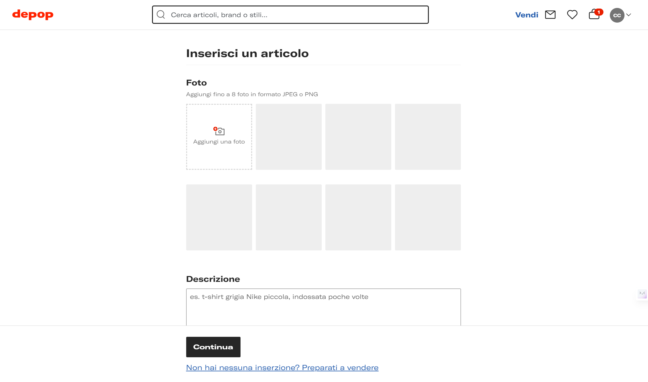 Screen-come-vendere-su-depop