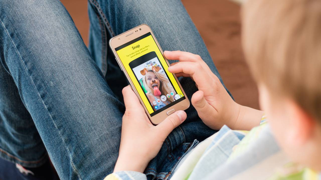 Snapchat applicazione per dispositivi mobili