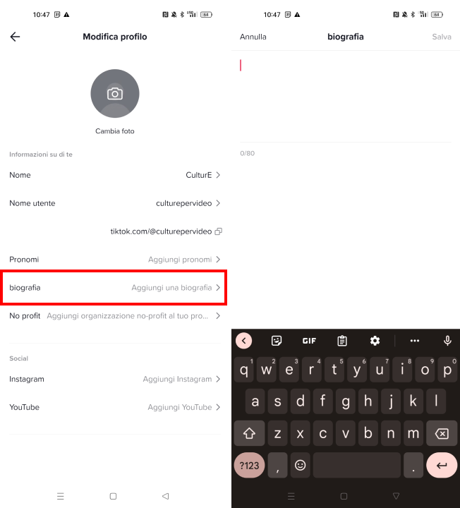 Tiktok-business-inserire-link-bio