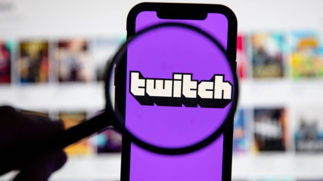 Twitch, logo su smartphone