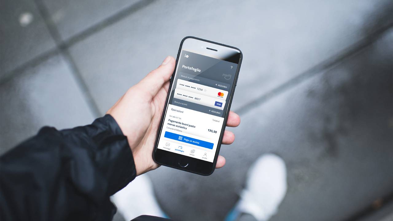 App IO portafogli 
