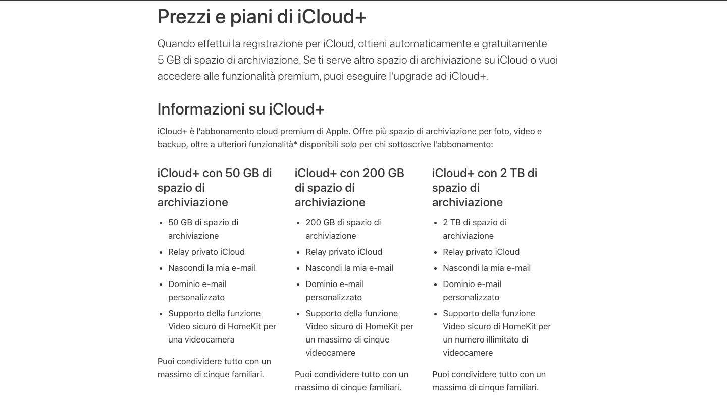 liberare spazio su iCloud liberare spazio su iCloud