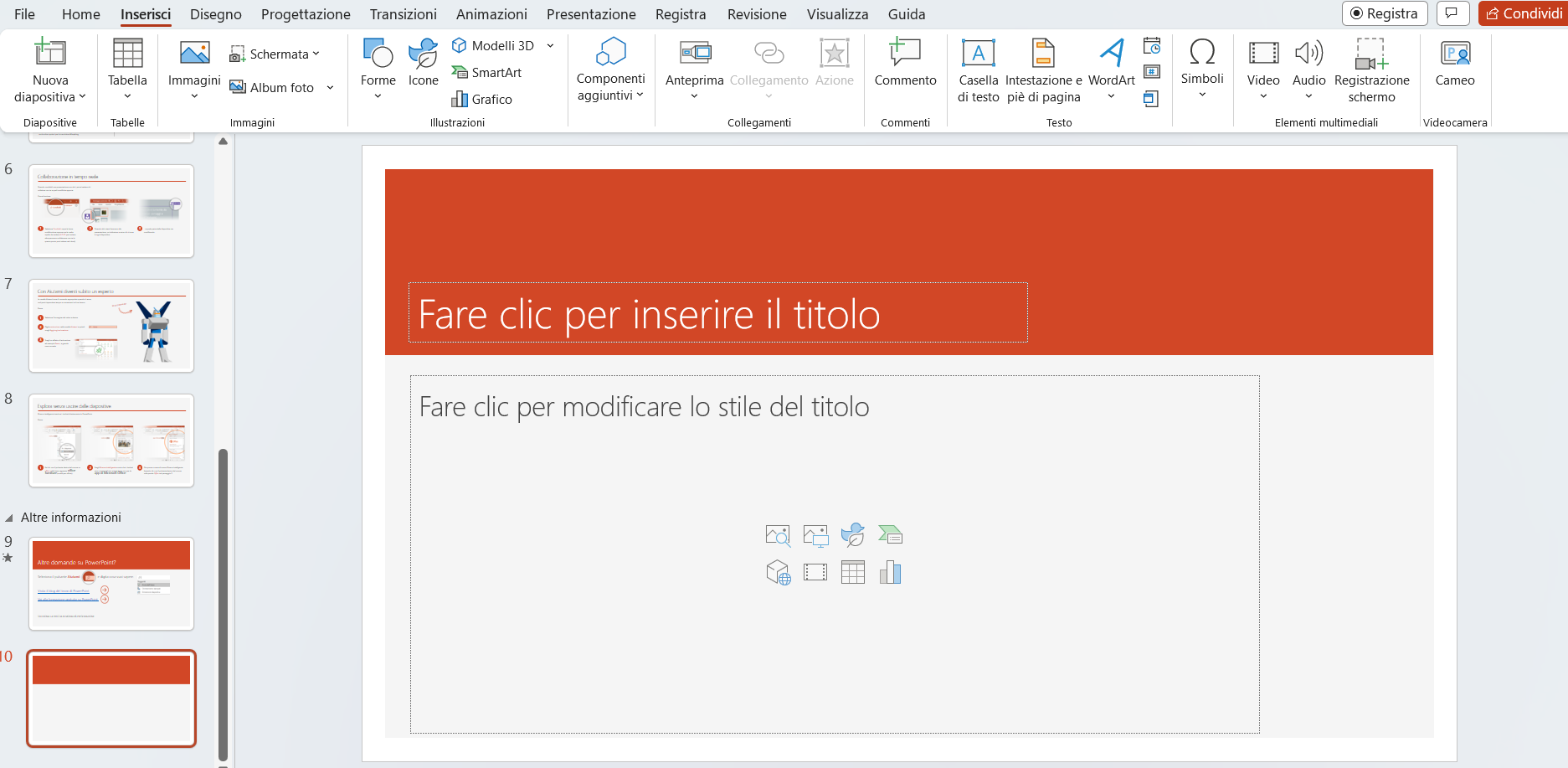 Elementi multimediali su PowerPoint Elementi multimediali su PowerPoint