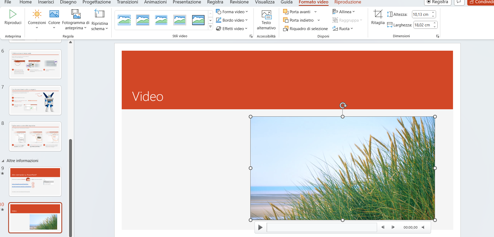 Inserire video PowerPoint Inserire video PowerPoint