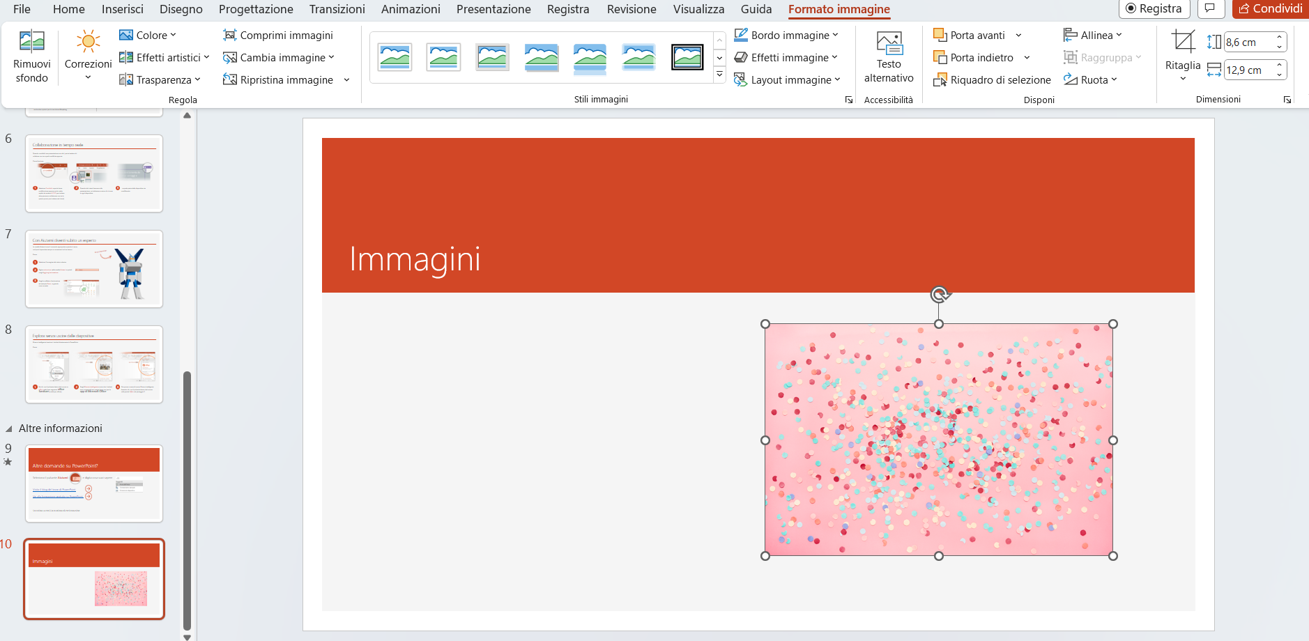 Inserire immagini in PowerPoint