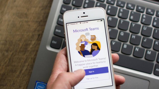 Microsoft Teams su smartphone