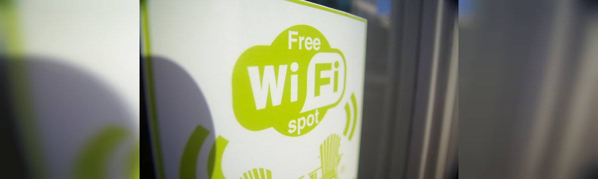 Free Wi-Fi in un locale pubblico