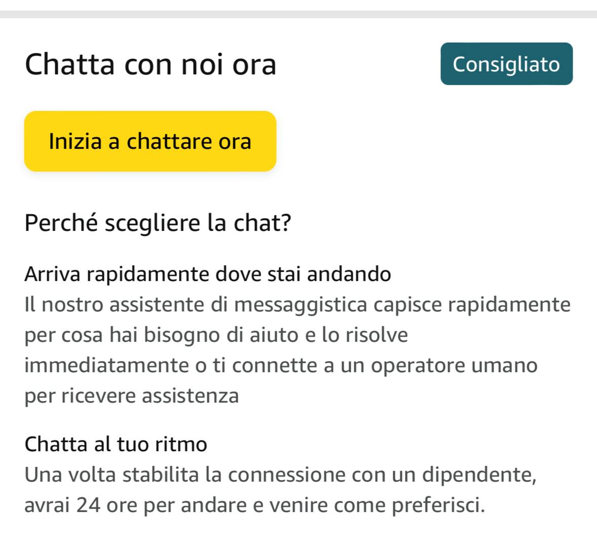 Amazon, chiamate con operatore Amazon, chiamate con operatore
