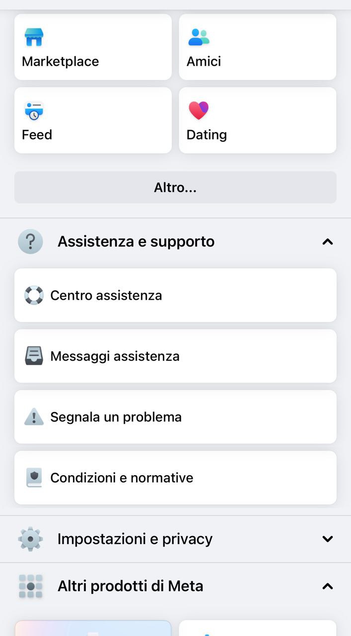 Assistenza facebook Assistenza facebook