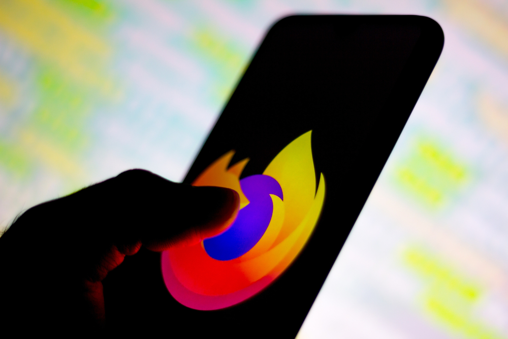 Logo Firefox su smartphone Logo Firefox su smartphone