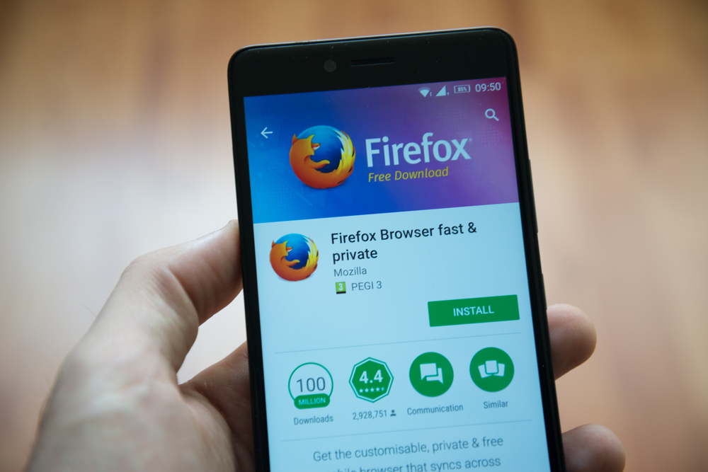 Download Firefox app su smartphone