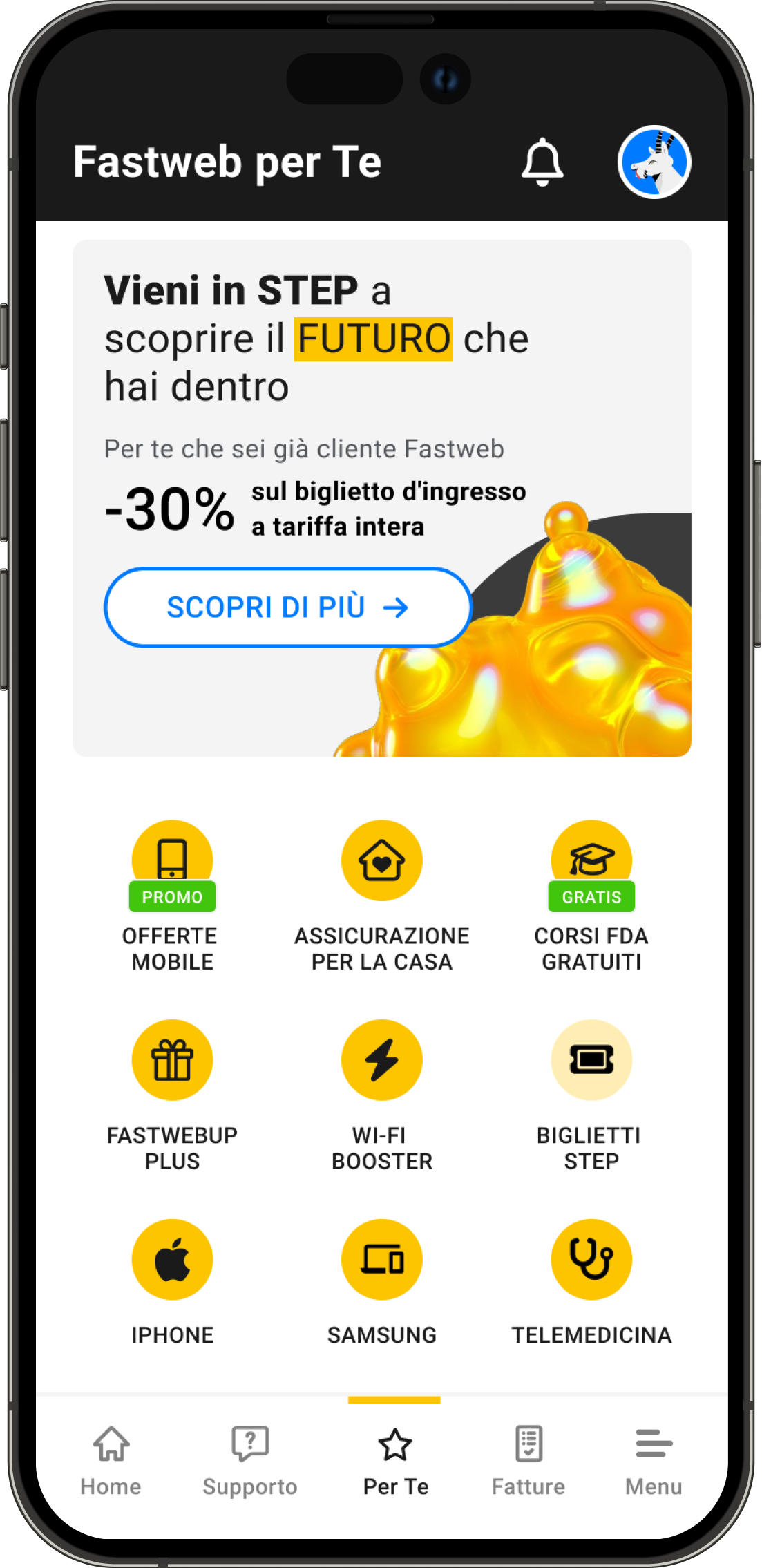 App myfastweb per te