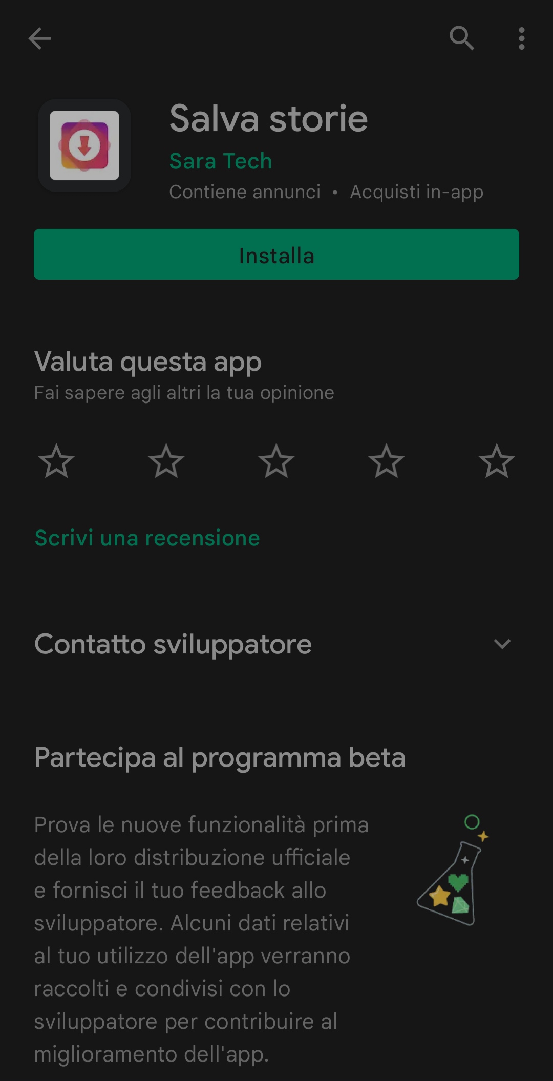 Guardare le Storie in anonimo con Android