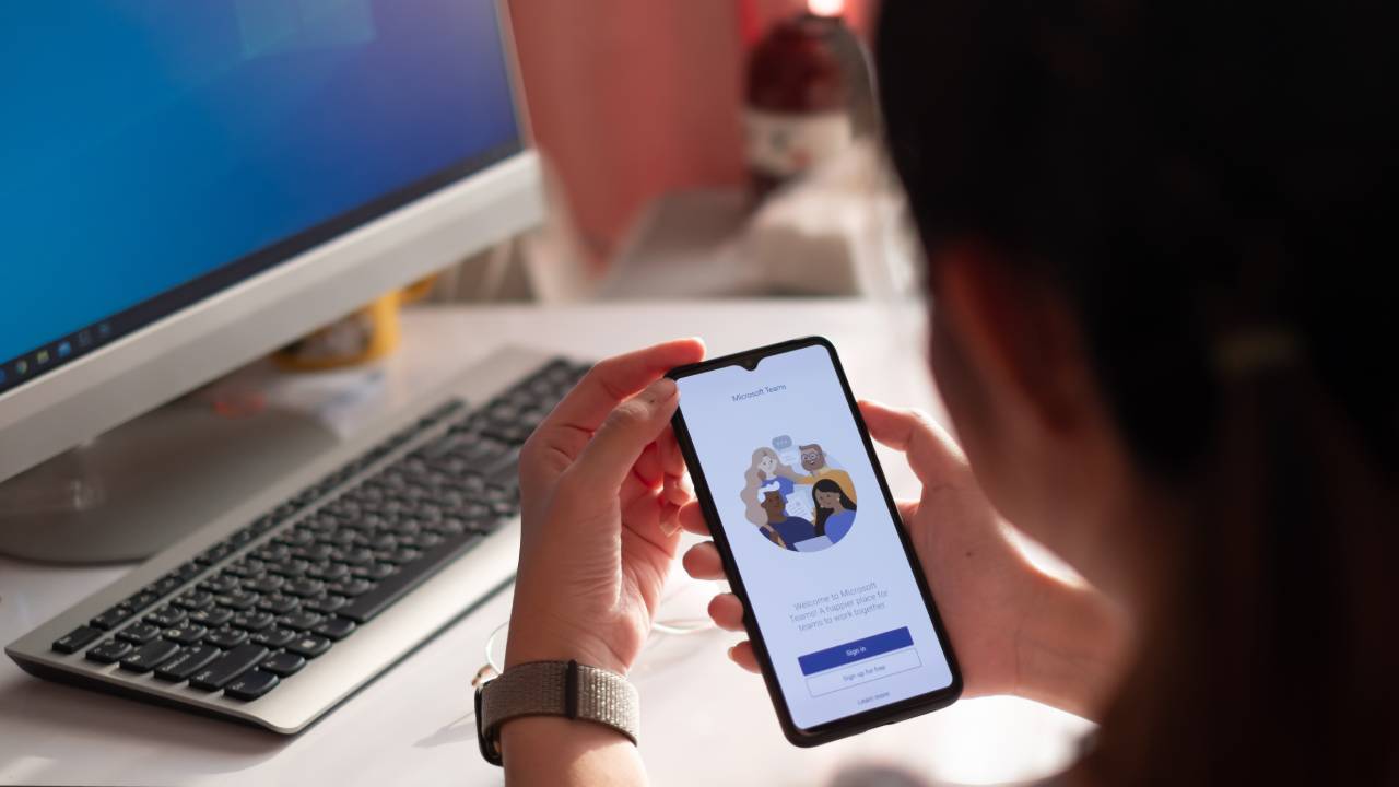 Microsoft Teams su smartphone Microsoft Teams su smartphone