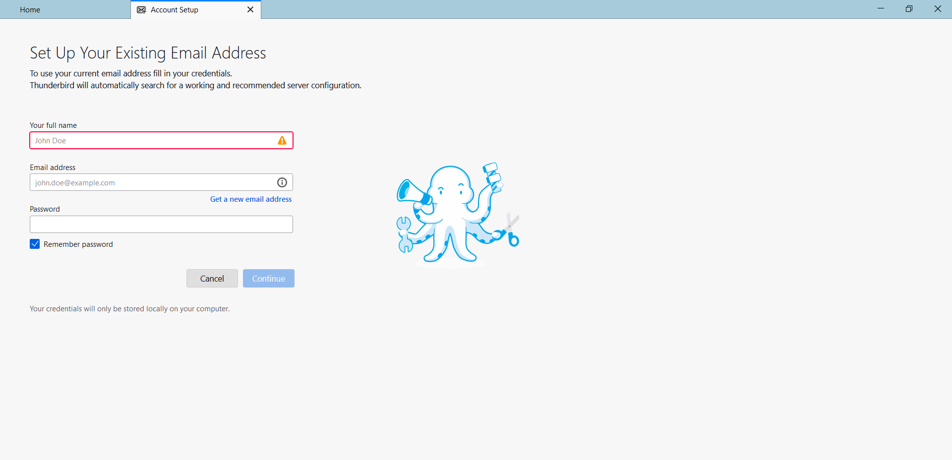 Configurazione libero mail thunderbird