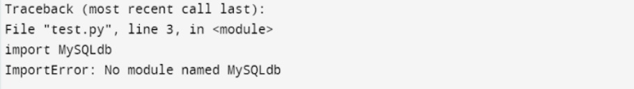Modulo MySQLdb Modulo MySQLdb