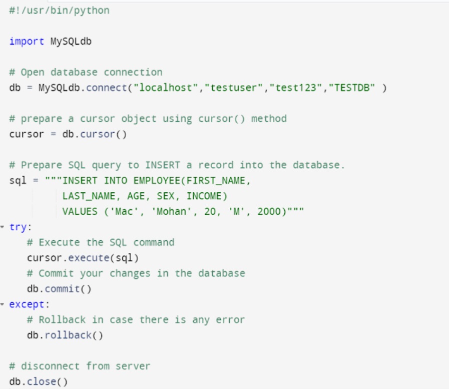 Record in Python