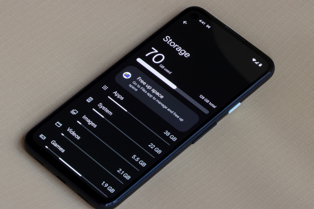 Cartella archivio su smartphone