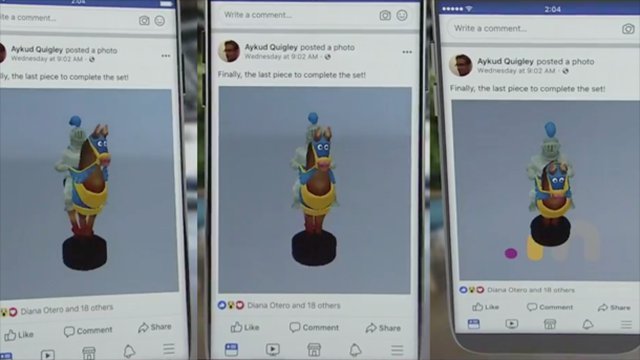 Post 3D su Facebook